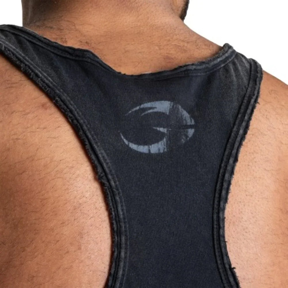 Gasp Skull t-back, Acid Washed Black - Picture 4 of 4